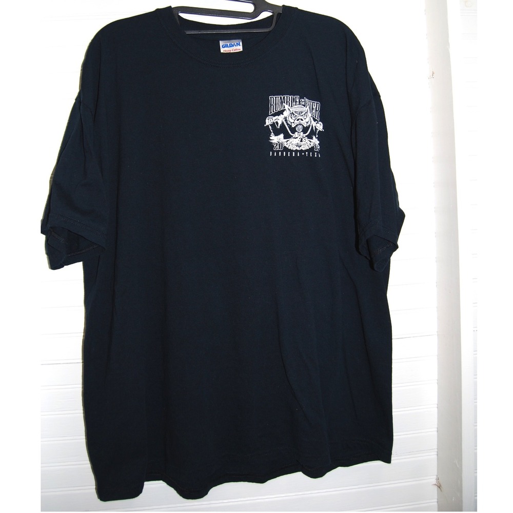 Rumble on the River t-shirt Men's XL Biker Rally Bandera Texas 2011 Hog graphic